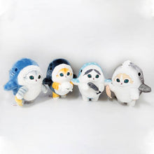 Load image into Gallery viewer, Mofusand Shark Costume Plush Keychain Bag Charm– 9cm
