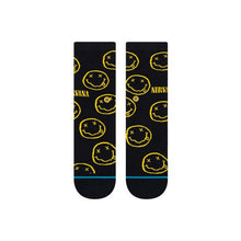 Load image into Gallery viewer, Stance Nirvana Nevermind Kids Black Socks Large