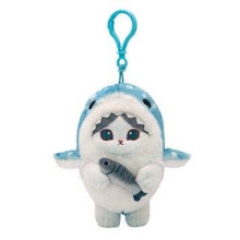Load image into Gallery viewer, Mofusand Shark Costume Plush Keychain Bag Charm– 9cm
