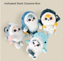 Load image into Gallery viewer, Mofusand Shark Costume Plush Keychain Bag Charm– 9cm
