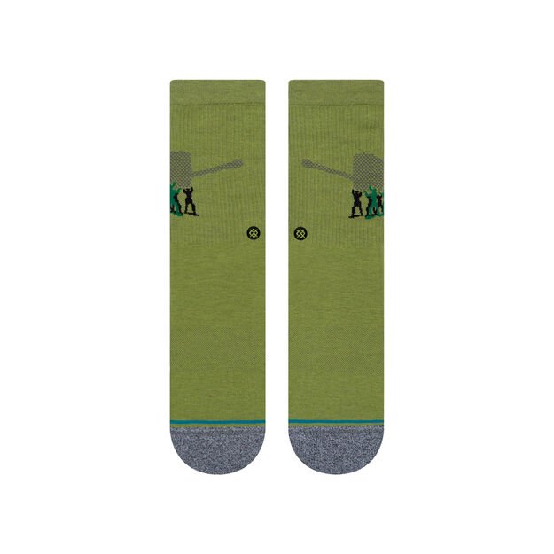 Stance Army Men Kids Green Socks Large