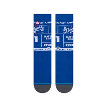 Load image into Gallery viewer, Stance Dodgers Ticket Stub Socks Large
