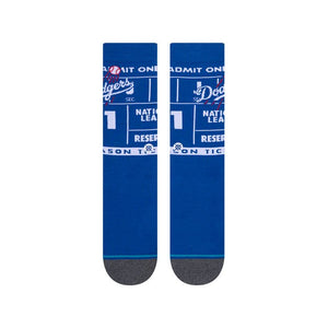 Stance Dodgers Ticket Stub Socks Large