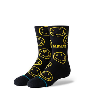 Stance Nirvana Nevermind Kids Black Socks Large
