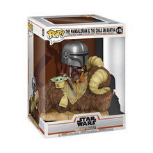 Load image into Gallery viewer, Funko Star Wars The Mandalorian on Bantha with Child Deluxe Pop! Vinyl Figure
